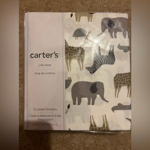 Carters Animal safari  Crib Sheet